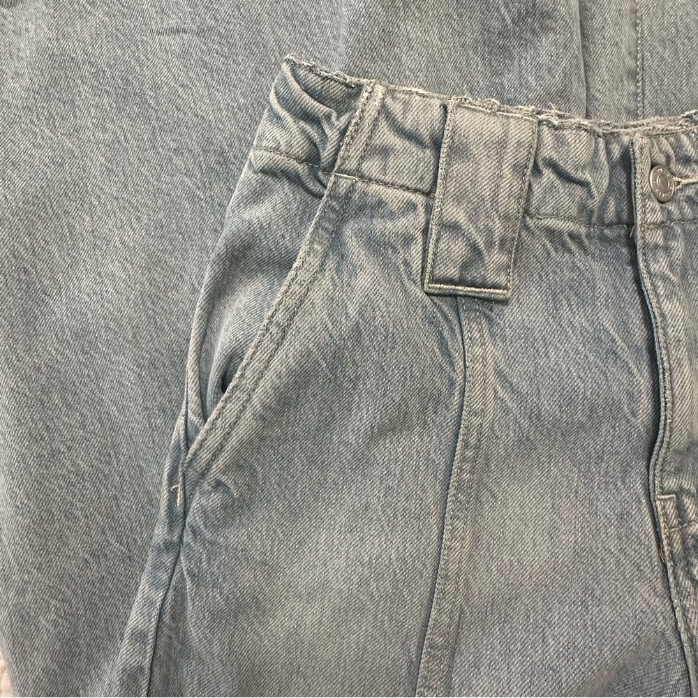 We The Free Sheer Luck Cropped Wide Leg Jeans High Rise Sz.25 Grunge Hippie - Picture 11 of 14